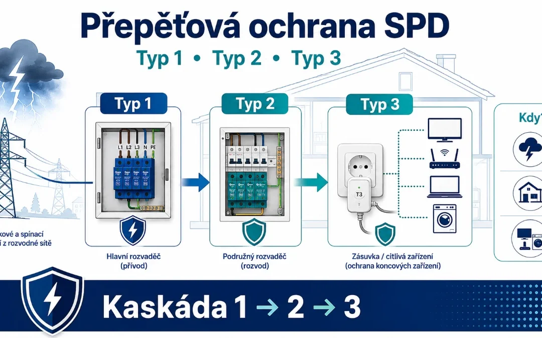 Přepěťové ochrany (SPD): proč je potřebujete